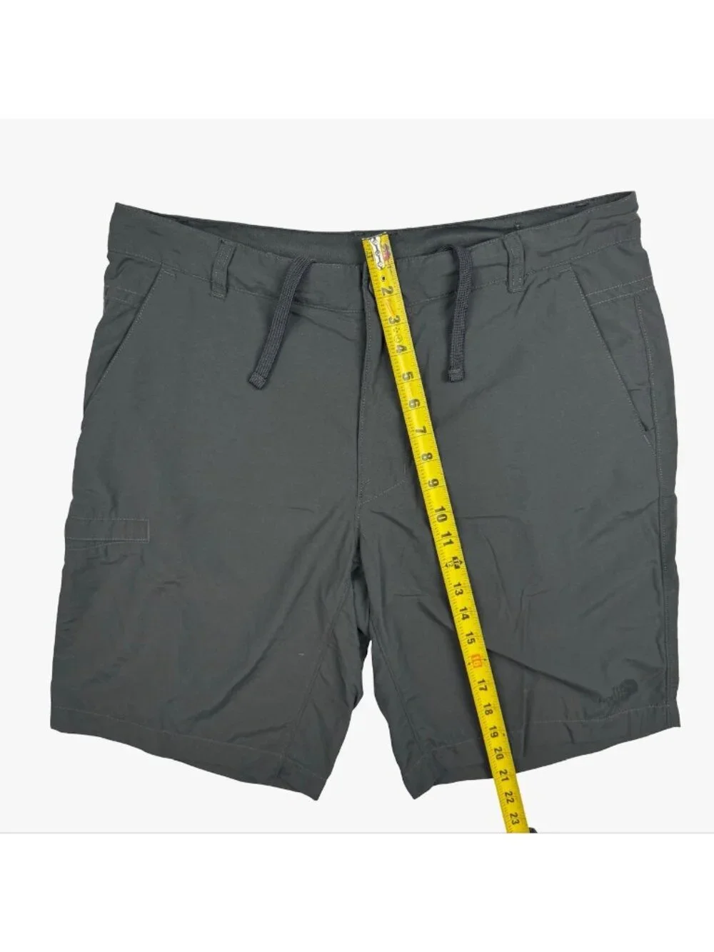 North Face Men's Belted Nylon Stretch Shorts Gray • Size 36